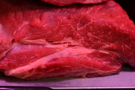 Excelente carne de ternera del mercado de Almería